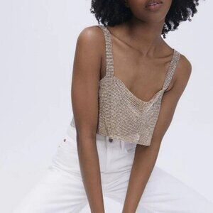 NWT H&M Rhinestone Top